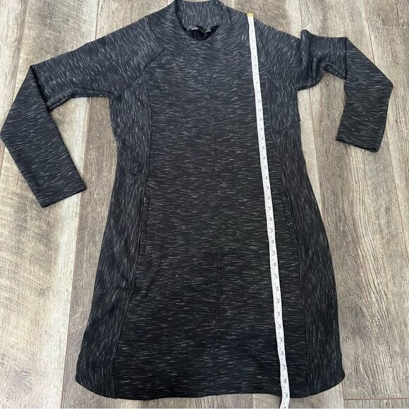 prAna Women's Sindri Dress Long Sleeve Zippered Pockets, Dark Gray Size Medium - Picture 15 of 16